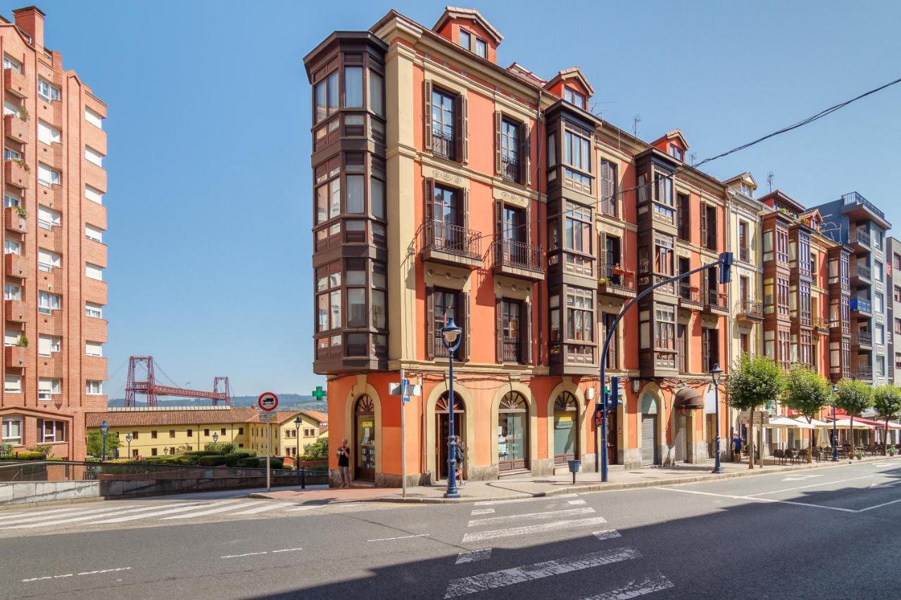 Amplio Y Elegante Con Diseno Vintage Apartment Portugalete Luaran gambar