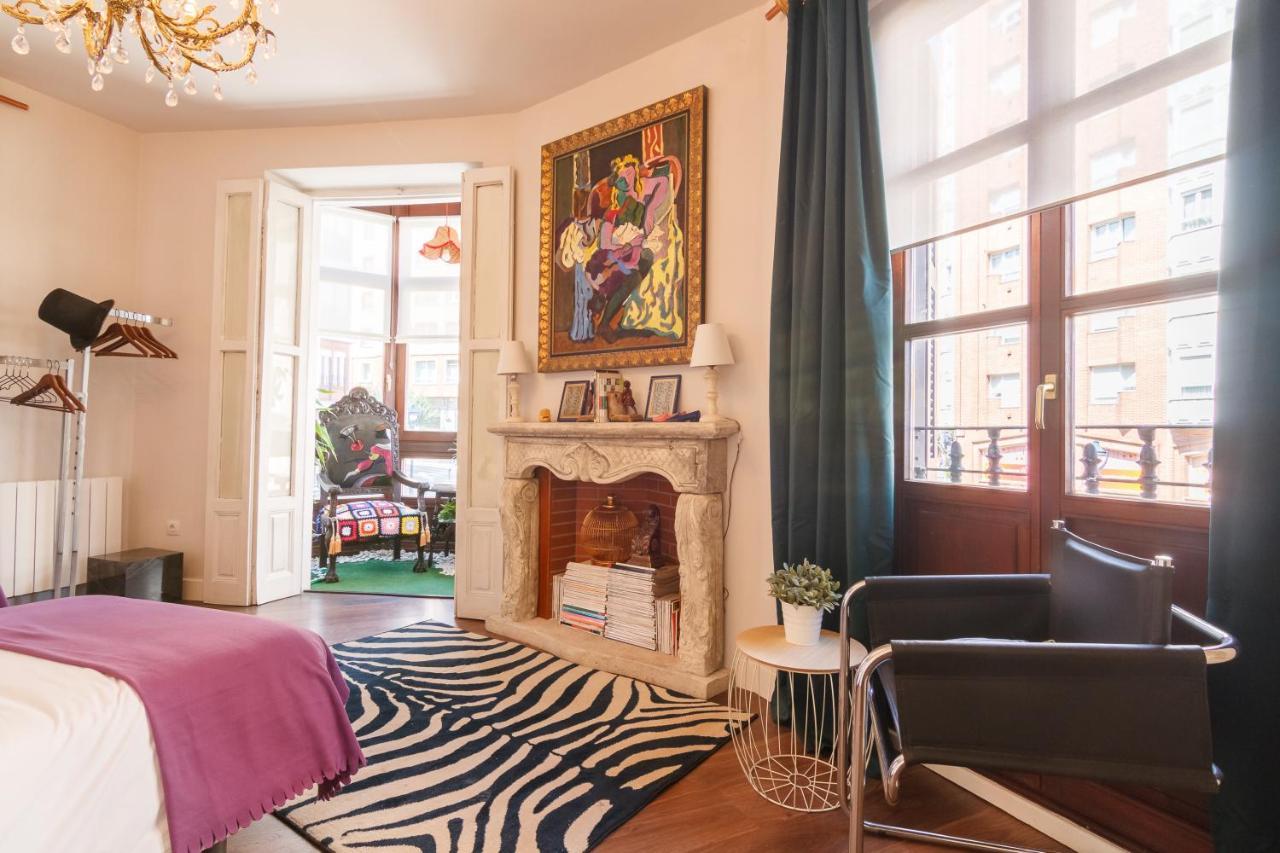 Amplio Y Elegante Con Diseno Vintage Apartment Portugalete Luaran gambar