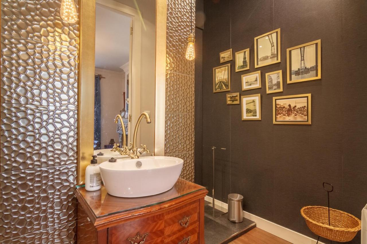 Amplio Y Elegante Con Diseno Vintage Apartment Portugalete Luaran gambar